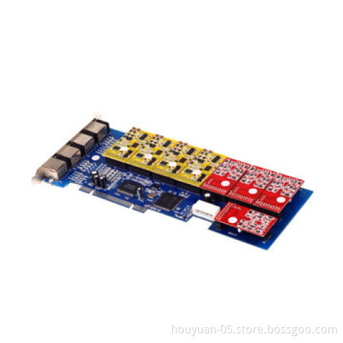 Internet Accessible Telephone Voice System with 16 Channels Single Card Digital Voice Recorder